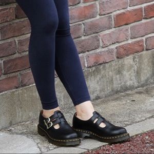 Black Dr. Martens Mary Janes.